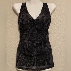 Sexy Sparkle Snakeskin Print Tank